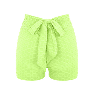High Quality Women's Gym Shorts Unique Casual Solid Color Seamless Breathable Lightweight Comfortable Spandex Sports <b>Leggings</b> - Product Image 6