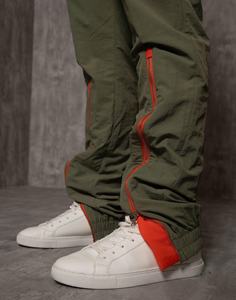 Pantalones cortavientos de nailon para hombre, pantalones con estampado lateral, senderismo, talla y logotipo personalizados, precio al por mayor, pantalones con tachuelas de nailon a rayas laterales - Product Image 4