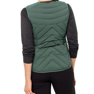Meilleur prix hiver chaud vers le bas remplissage gilet bouffant veste femmes équestre O cou bouffant utilitaire gilet sans manches grande taille gilet - Product Image 2