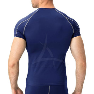 T-shirts de compression à séchage rapide en vente entière T-shirts de compression pour hommes personnalisés - Product Image 3