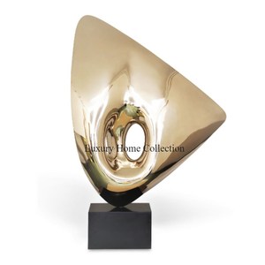 Heavy Duty Sculpture Gold Color Designer Tabletop Decoration and Home Hotel and Villa Supplies Other Decor Accent Statue <b>Objects</b> - Product Image 6