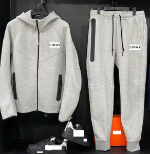 Chándal de Invierno para Hombre, Talla Grande, 100% Algodón, con Cierre y Logotipo Personalizado, Alta Calidad - Product Image 6