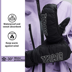 Bán buôn tùy chỉnh Phi Hành Đoàn trượt tuyết găng tay ZMZ-01 | không thấm nước, thinsulate, không trơn trượt, ấm mùa đông Găng tay thể thao - Product Image 4