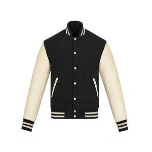 Super Calidad Algodón chenilla bordado béisbol bombardero motocicleta cuero Varsity chaqueta - Product Image 5