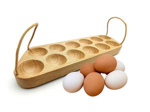 ไม้ธรรมชาติผู้ถือไข่สําเร็จรูปขาตั้งคุณภาพสูงผู้ถือไข่ที่ทันสมัยยืนหรูหราสําหรับHome Backerห้องครัวการใช้งานขายส่ง - Product Image 3