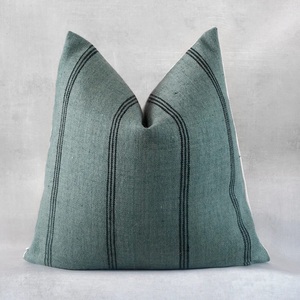 Profesional hecho a mano 100% Fundas de cojín Kilim de lana de lujo ligero patrón de rayas geométricas cuadradas indias para uso doméstico - Product Image 3