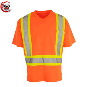 T-shirt de golf à manches courtes personnalisé pour hommes Polyester respirant Nouveau style à la mode Caractéristiques de sécurité réfléchissantes Logo personnalisé Support - Product Image 1