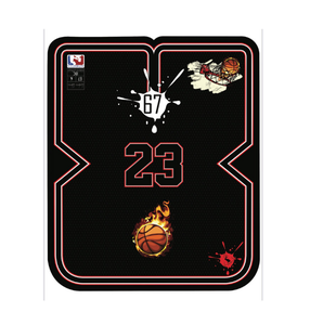 Cape de barbier professionnelle personnalisée des Lakers de Los Angeles - Nylon et polyester résistants à l'eau pour la coupe de cheveux en salon - Product Image 1