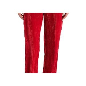 Pantaloni Casual da Donna Steve Madden Mercer in Velluto Stropicciato, Rossi, Vita Media, XL, Traspiranti con Chiusura Elastica - Product Image 3