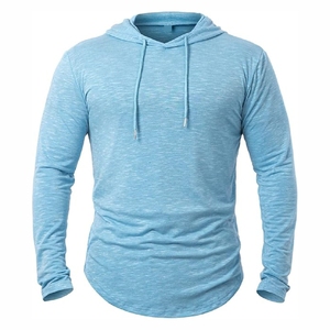 Sudadera con capucha clásica para hombre, color azul claro, diseño personalizado, cómoda, de manga larga. - Product Image 6