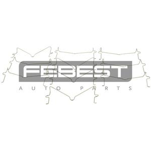 Resorte anti-rattle, pastiglie freno a disco pcs 11 FEBEST (0103-003-PCS10) - Product Image 1