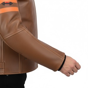 Vestes de moto en cuir véritable imperméables respirantes à manches longues pour la course automobile avec logo personnalisé - Product Image 6