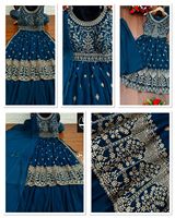 Haute qualité pakistanais tyle salwar kameez avec travail brodé lourd spécial fête porter nouveau design nyra coupe robe sharara ensemble