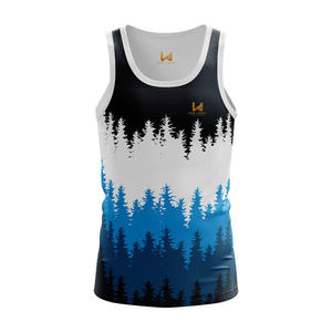 Débardeur Homme Hip Hop en Spandex/Coton Respirant à Séchage Rapide, Anti-Rétrécissement et Anti-Boulochage, Tissu 180 g/m² - Product Image 1