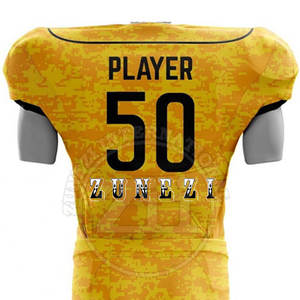 Latest Design Adult American Football Uniform Breathable Plus Size Short Sleeve Wholesale Price - Product Image 5