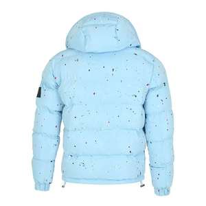 Veste d'hiver bouffante pour hommes de haute qualité peinture universitaire imperméable personnalisée Logo bulle impression support extérieur professionnel - Product Image 6
