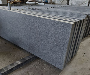 Escaliers en granit gris foncé naturel sur mesure G654 Finition flammée Carreaux d'extérieur pour utilisation extérieure Pavage en granit 50 mm - Product Image 1