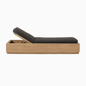 Teca de madera moderna estilo americano Villa balcón piscina chaise patio muebles de exterior jardín tumbonas - Product Image 3