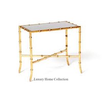 Table basse de luxe en laiton plaqué or de qualité supérieure Table d'appoint basse Antique de décoration de maison et de meubles de qualité supérieure