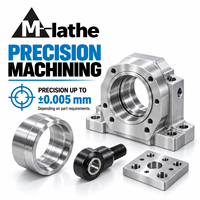 Pièces usinées sur mesure en aluminium CNC avec traitement de surface par anodisation et brossage, modèle OEM, marque M-lathe