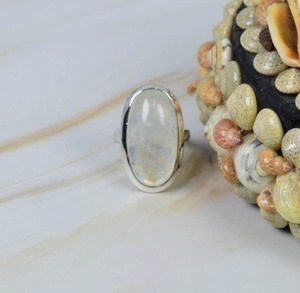 Arco Iris piedra lunar 925 anillo de piedras preciosas de plata esterlina joyería hecha a mano junio piedra natal forma ovalada anillo regalo para Navidad - Product Image 2