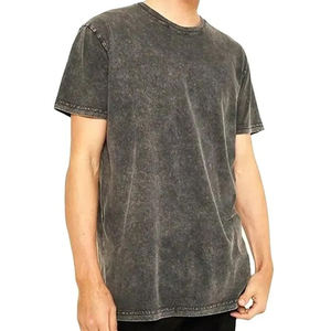 เสื้อยืดผ้าฝ้ายโอเวอร์ไซส์สำหรับผู้ชายเสื้อยืด250GSM 100% ผ้าคอตตอนพิมพ์ลายแอซิดแบบย้อนยุคโลโก้ได้ตามต้องการ - Product Image 1