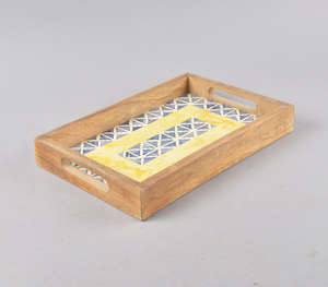 Hand-Cut Eco-Friendly <b>Plastic</b> Bone and Resin Earthy Tray - Product Image 4