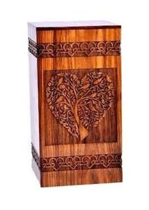 Urnas de cremación de madera hechas a mano modernas al por mayor urnas de entierro funerario decorativas para hombre y mujer a bajo precio - Product Image 2