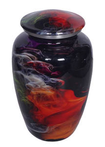 โกศใส่เถ้ากระดูกโลหะสำหรับตกแต่งแบบโบราณสีเขียว - Product Image 3