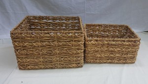 High quality classic design water hyacinth <b>baskets</b> with <b>handles</b> for home storage & organization home and kitchen made in - Product Image 6