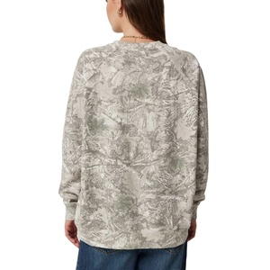 เสื้อสเวตเชิ้ตคอกลมลายพรางฤดูหนาว แขนยาว ระบายอากาศได้ดี สวมใส่สบาย ออกแบบได้ตามต้องการ สำหรับผู้หญิง ผ้าฝ้าย/โพลีเอสเตอร์บุซับใน - Product Image 1