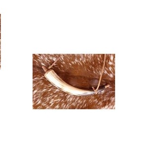 Corne à boire avec cuir pour bière vin eau boeuf/buffle corne polie pour taille personnalisée prix bon marché - Product Image 5