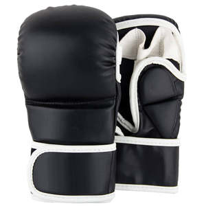 Vente en gros de gants MMA de haute qualité fermeture antidérapante à enfiler logo personnalisé et impression en cuir synthétique véritable de qualité supérieure - Product Image 1