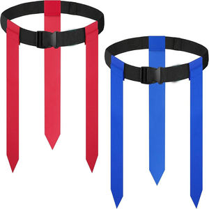 Décorations de fête colorées, ceinture de jeu pour jeunes réglable en forme de ballon de football, ceinture de formation, drapeau, uniforme pour hommes - Product Image 3