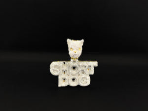 Collier pendentif Cœur et Étoile en Diamants Sertis avec Chaînes Cubaines et en Corde Style Hip Hop Unisexe - Product Image 2