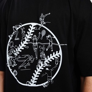 Vente en gros 100% coton biologique T-Shirt homme sérigraphie personnalisée conception goutte épaule col montant coupe surdimensionnée - Product Image 2