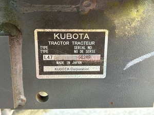 รถแทรกเตอร์ Kubota L47 Tlb - Product Image 2
