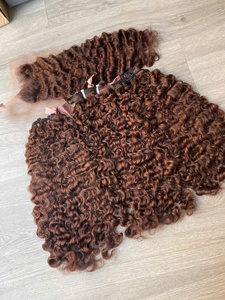 Extensiones de Cabello Humano Virgen LINU Marrón Miel, Paquete Birmano para Base de Encaje, 250% de Densidad, Largo, 300gr, Doble Trama para Mujer - Product Image 4