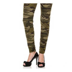 Leggings Deportivos Planet Gold Junior con Estampado de Camuflaje, Talla Mediana, Verde, Tejido Elástico de Punto - Product Image 3