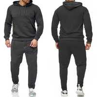 Survêtement de sport personnalisé pour homme, automne, haute qualité, en polaire/cachemire respirant, uni, brodé, à capuche