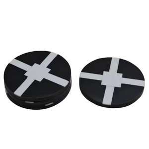 Colchonetas y almohadillas para tazas de té de resina combinadas en blanco y negro Posavasos de vajilla hechos a mano Precio al por mayor Artículo de artesanía - Product Image 5