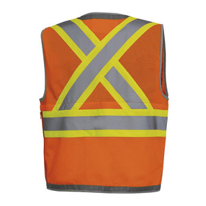 เสื้อกั๊ก Hi VIS สำหรับผู้ชาย, เสื้อกั๊กนิรภัยระบายอากาศได้ดีป้องกันรอยยับ - Product Image 2