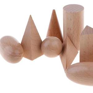 Ensemble de 10 solides géométriques en bois, formes 3D |   Jouet éducatif d'apprentissage des mathématiques Montessori |   Fournisseur OEM - Product Image 3