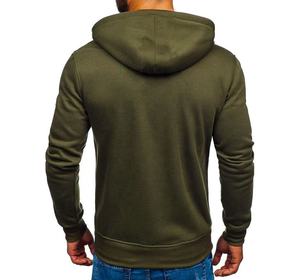 Vente en gros de sweats à capuche en molleton 100% coton de haute qualité, vert olive, vierges, mode, sweats à capuche personnalisés pour hommes, pour adultes - Product Image 3