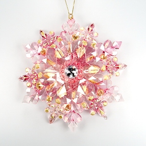 คริสมาสต์ปีใหม่ตกแต่งสีฟ้าคริลิค2ชั้นเกล็ดหิมะเครื่องประดับ - Product Image 5