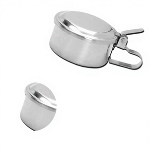 Contenedor de tazas profesionales DDP GALLIPOT & SPUTUM con cubierta, instrumentos hospitalarios de acero inoxidable, accesorios quirúrgicos médicos - Product Image 1
