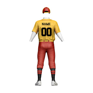 OEM fait sur commande d'uniforme de vêtements de sport d'impression de logo d'uniforme de baseball de polyester du poids léger 100% à séchage rapide - Product Image 4