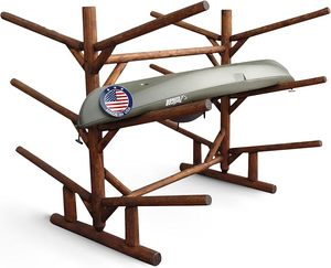 Log Ka y a K Rack 6 Place Canoe Racks Independiente Paddle Board Storage Soporte de tabla de surf, Canoe Paddles o SUP Storage Racks Nuevo - Product Image 1
