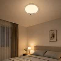 Plafonnier LED avec détecteur de mouvement, contrôle par interrupteur, trois températures de couleur, IP65, design européen, alimentation Type-C/Batterie/USB