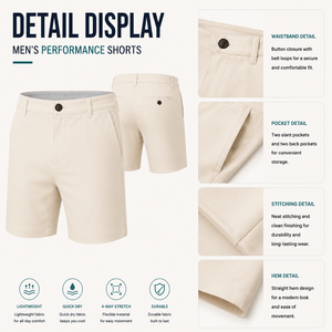 <span class=keywords><strong>Pantalones</strong></span> <span class=keywords><strong>Cortos</strong></span> de Golf para <span class=keywords><strong>Hombre</strong></span>, Ligeros, Elásticos, de Secado Rápido, para <span class=keywords><strong>Senderismo</strong></span> al Aire Libre, con Bolsillo con Cremallera, Tejido Impermeable, Ropa Deportiva Informal - Product Image 2